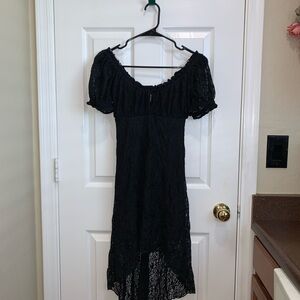 Elegant Black Lace Dress